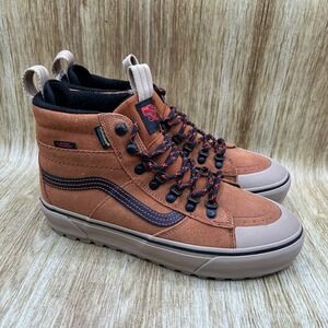 Vans Sk8-Hi Waterproof MTE Women's Size 9 Glazed Ginger Shoes Sneakers NEW